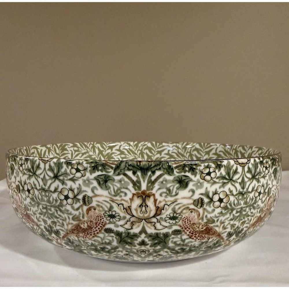 NEW! Morris & Co~ William Morris~ STRAWBERRY THIEF~ Serving Bowl 9.5"
